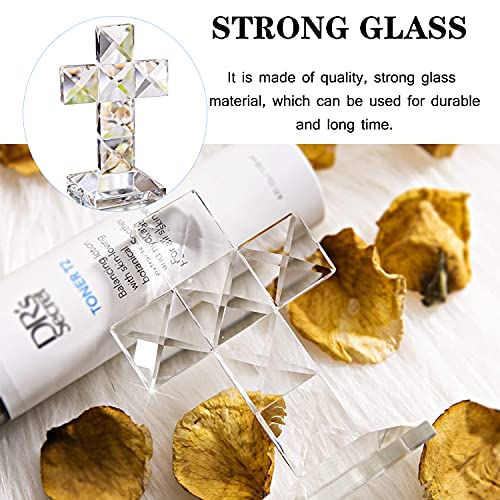 H&D Croce di cristallo tradizionale, fermacarte in...