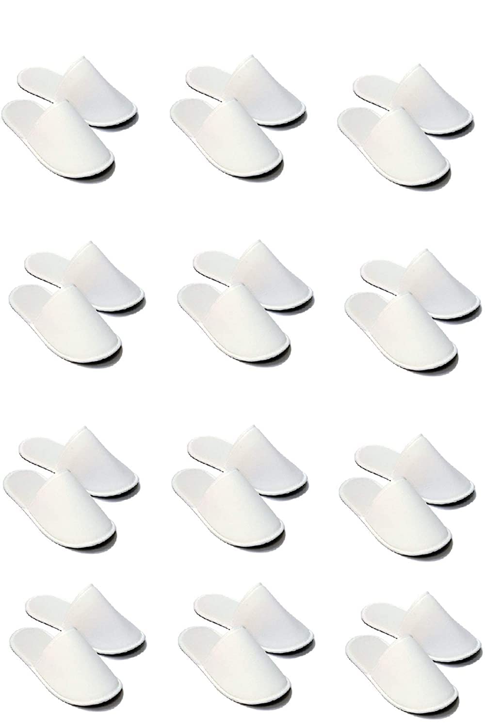 Disposable Slippers, 12 Pairs Fabric Disposable Hotel Slippers for Airbnb Spa Salon Party Wedding Guests Room Slippers-image-34