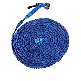 MCTECH Manguera de jardín Extensible Azul 15 m-con Pistolas...