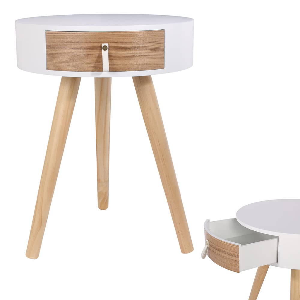 MESA C/CAJÓN D.35 H.46,5 CM BL