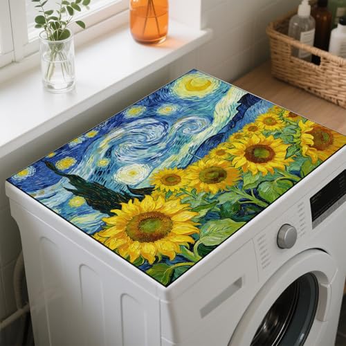 Tapis de lave-linge antidérapant GLOBLELAND housse de protection