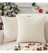 Amazon.com: UGASA Fall Soft Plush Faux Fur Throw Pillow Covers 20x20 ...