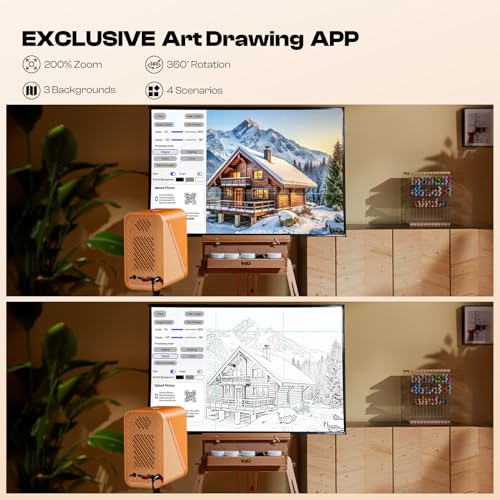 image for Caydo P1 Art Projector with Exclusive Drawing App for Artists, Portabl