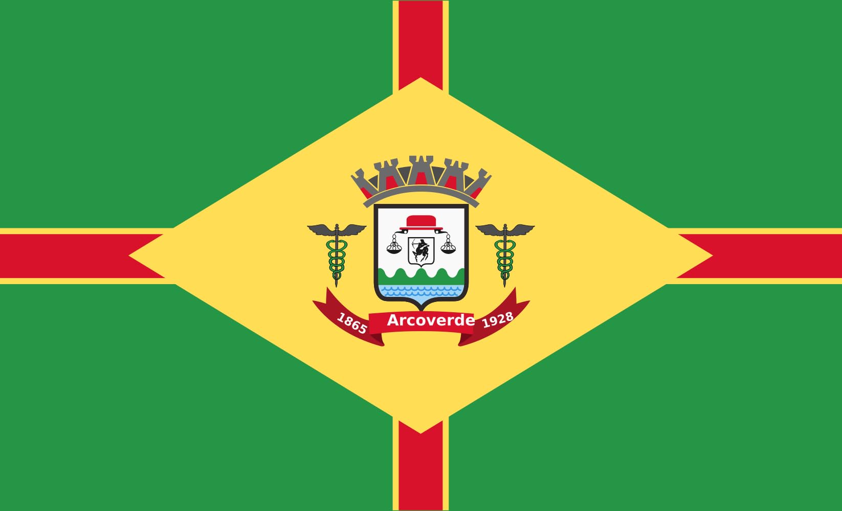 Drapeau Arcoverde grand format pour décorer vos événements du Pernambuco
