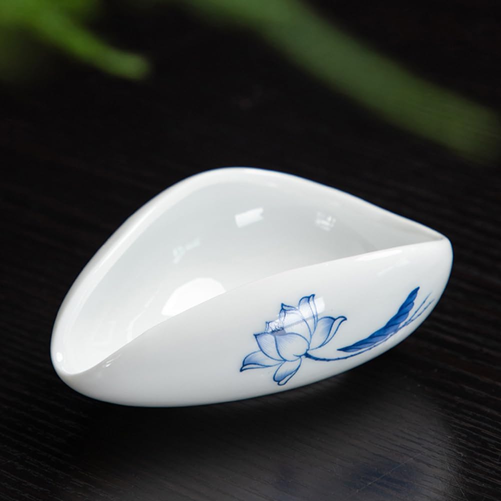 Gatuida Vintage Keramik Tee Gefäß 10X7.5X3Cm Teetablett Für Kaffeebohnen Und Teeblätter Vielseitiges Teezubehör Für Teezeremonien Und Haushalt