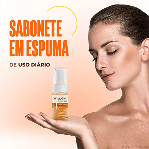 Dermotivin Espuma De Limpeza Facial Pele Oleosa Oil Control 130ml