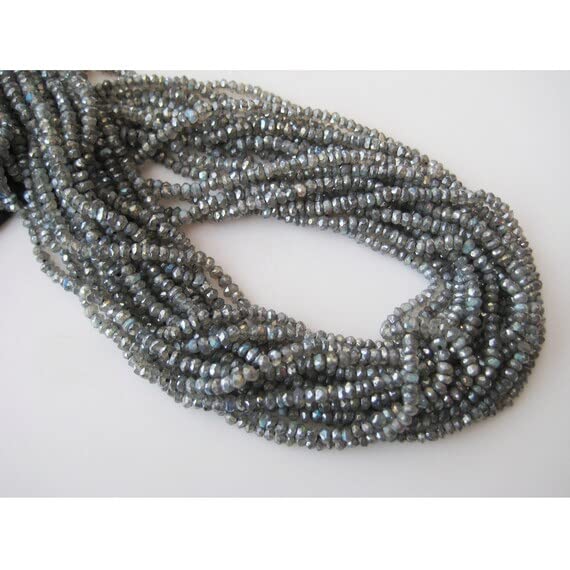 Quartz effet labradorite perles rondelles 4mm pour créer vos bijoux bohèmes chic