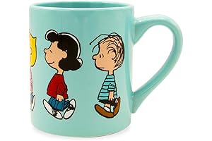 Silver Buffalo Peanuts Group Profile Walk 14oz Mug