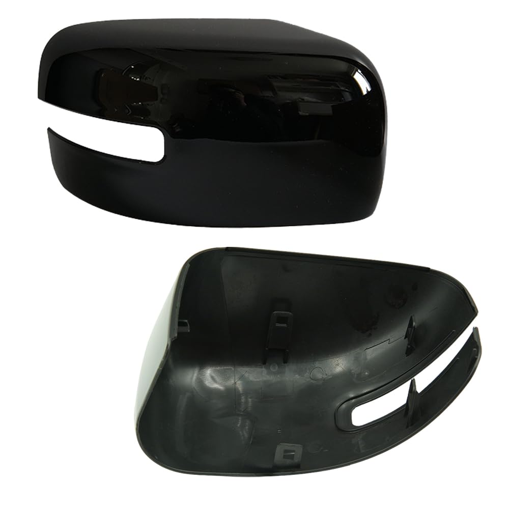 Tappi per Specchietti Nera, Copri Specchietto Retrovisore Auto Coppia Calotte Specchio Destra + Sinistra Compatibile con Jeep Renegade 2014-2025