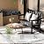 ACUEL 50" Poly Lumber HDPE Outdoor Bench Patio Seating, Black, 2 Pack