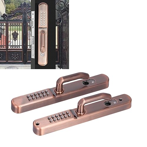 Serrure d'entrée mécanique codée étanche Wakects en alliage d'aluminium avec clé - 4