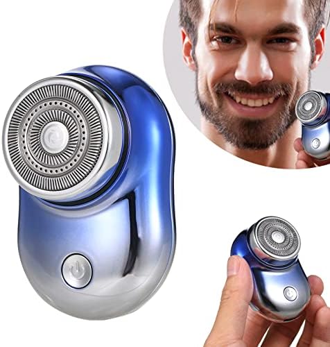 Miniatura 4 de Mini afeitadora eléctrica portátil, afeitadora eléctrica para barba, afeitadora giratoria recargable inalámbrica, afeitadora giratoria en húmedo y
