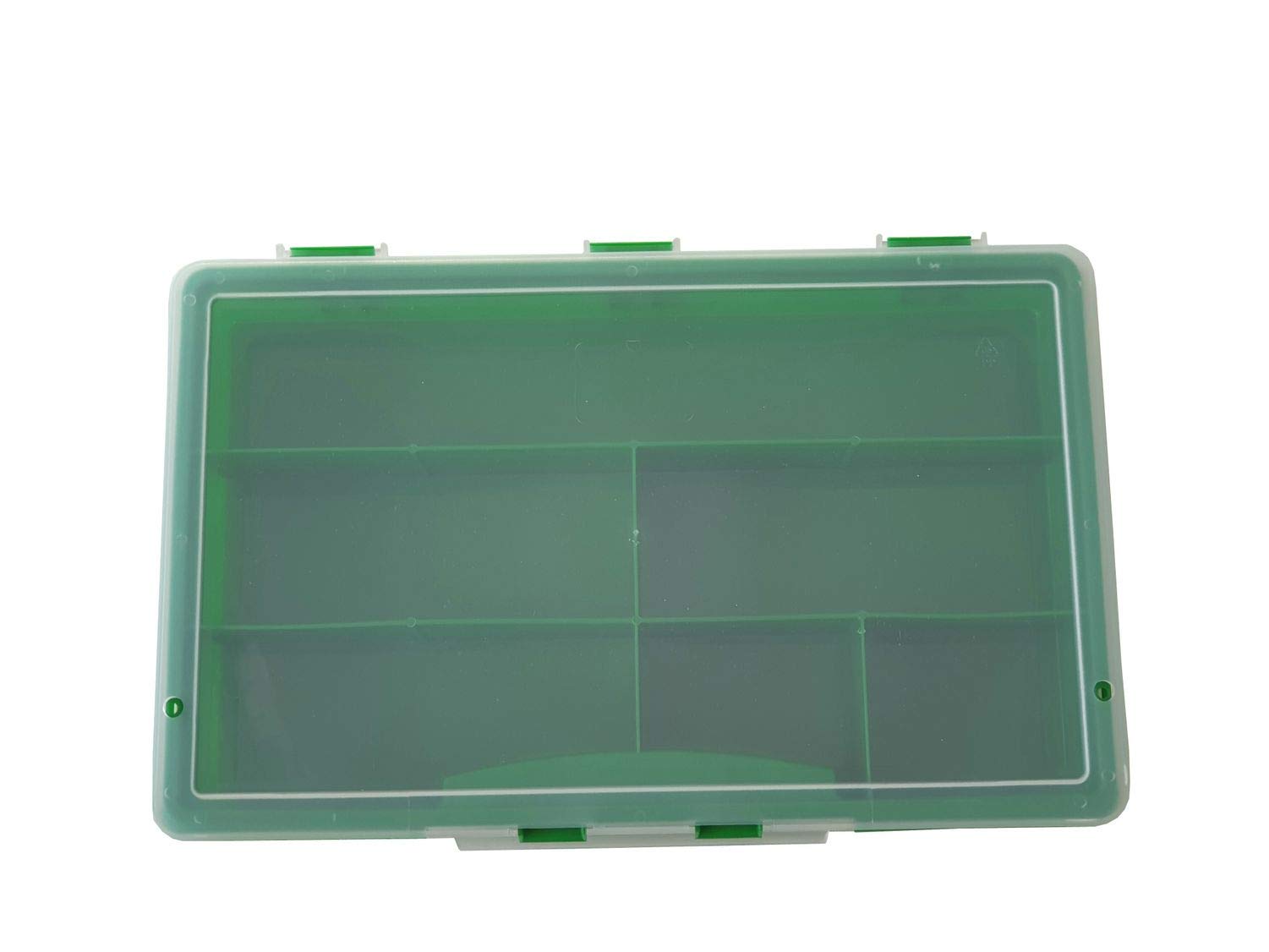 NETPROSHOP Sortimentskasten grün 6 Fächer 275x180x41mm