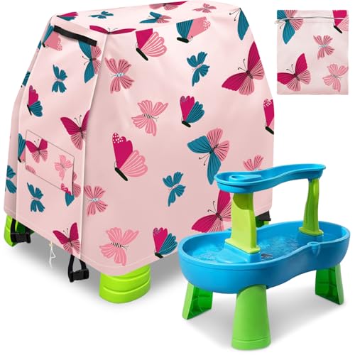 Intoypad Kids Water Table Cover for Step2 Rain Showers Water Table Accessories Outdoor Toys Waterproof Sunshade Dust Cover for Toddlers 1-3 Outdside Step 2 Watertable Toys for Kids Ages 3-5