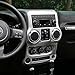RT-TCZ for Jeep JK Center Console Dashboard Cover Trim Silver for Jeep Wrangler JK JKU 2011-2017 Silver Interior Accessories