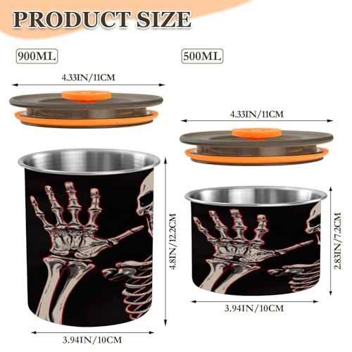 Envase de Café de Acero Inoxidable ATTX 500ml con Tapa Hermética miniatura 2