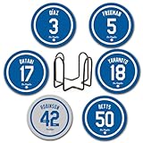 Dodger Coasters for Drinks, Los Angeles LA Baseball Ceramic Coasters Set of 6, Dodger Gift for Man, for Dodger Coffee Mug Cup