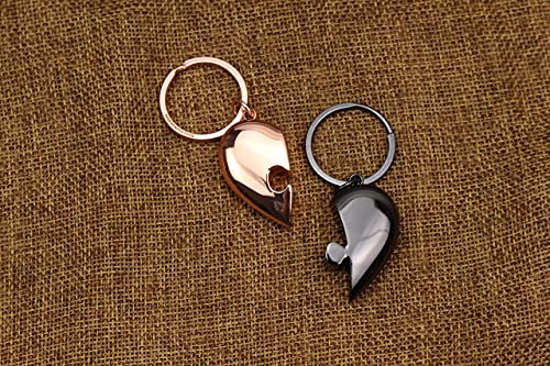 PREMIUM Schlüsselanhänger Puzzle Herz Pärchen für deinen Lieblingsmensch I Liebespuzzle Keychain mit Gravur für Paare I Ich liebe dich Partner Schlüsselringe als Geschenk am Schlüsselband