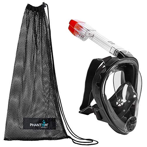 Rapido Boutique Collection Clareza Three Window Tempered Glass Lens Mask Fin Snorkel Set with Snorkeling Gear Carry Bag, Raspberry - S/M