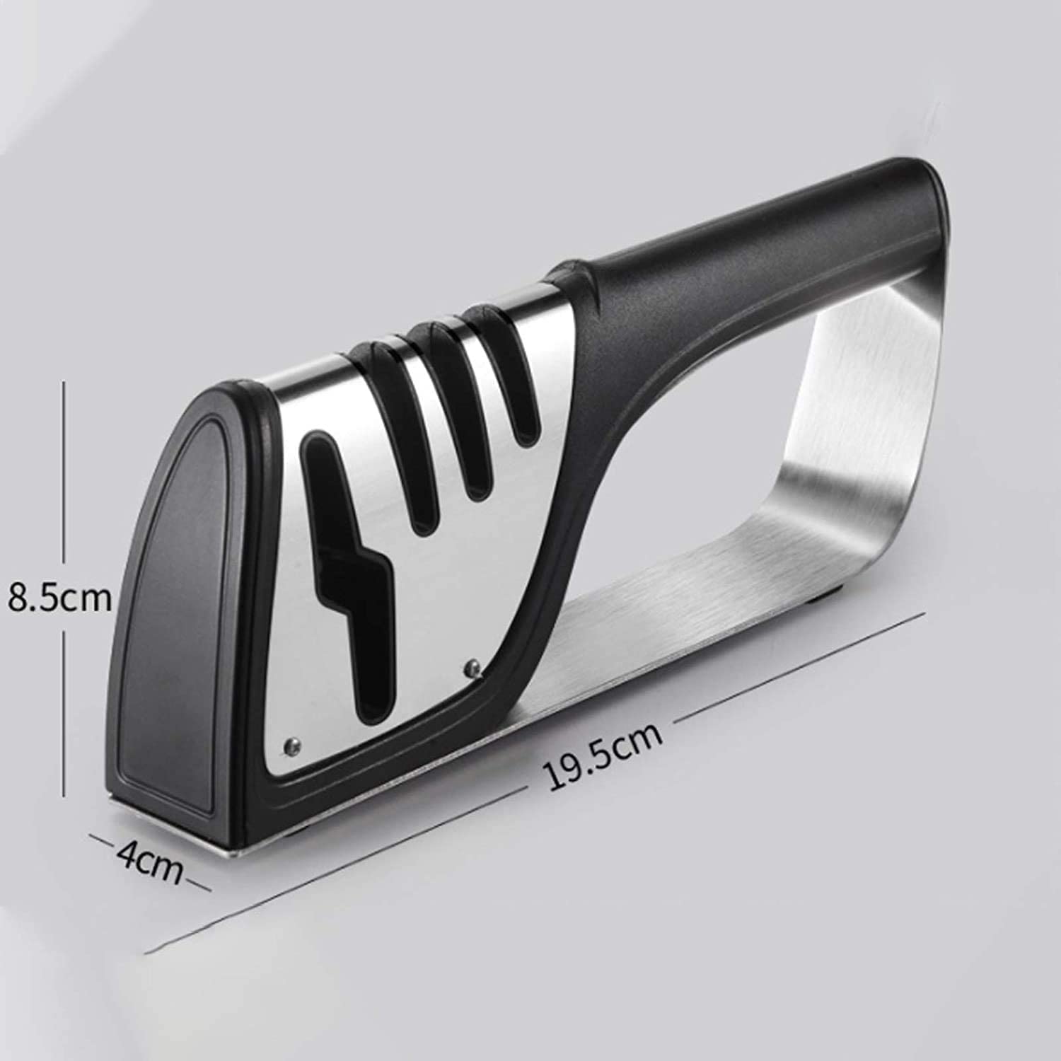 Afilador de cuchillos, afilador manual, accesorios de cuchillos de cocina de calidad de 4 ranuras for reparar, moler, pulir cuchillas, herramienta profesional de afilado de cuchillos for cuchil
