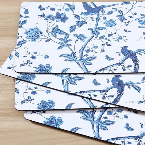 image for Laura Ashley Cork Placemats 16 x 12-inch for Kitchen and Dining Tables