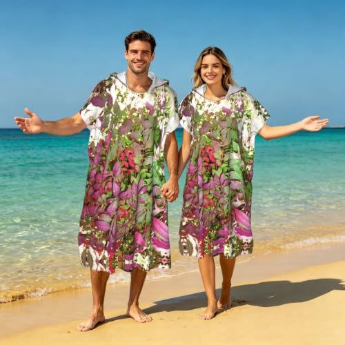 Serviette de plage microfibre type poncho à capuche léger - 7