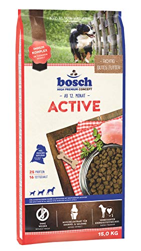 bosch HPC Active - Aliments secs pour chiens adultes de toutes races à activité accrue - 1 x 15 kg