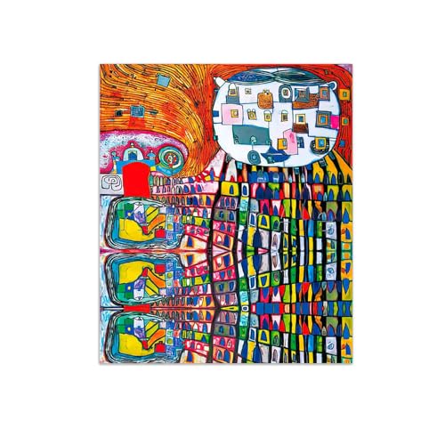 Peinture chat domestique impression sur toile premium art abstrait decoration 40x50cm