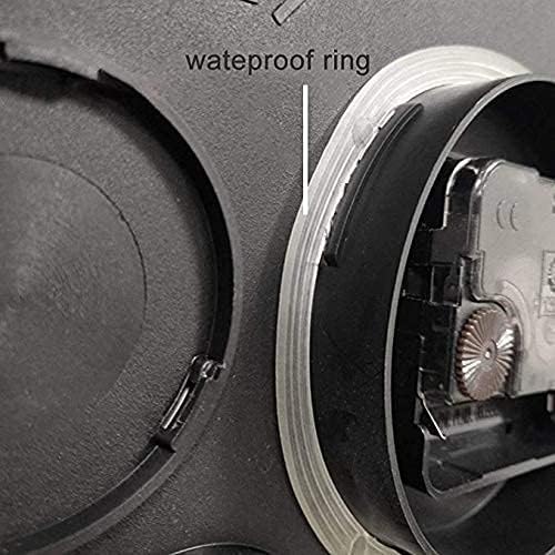 Outdoor Garden Wall Clock, 15 Inch Large Retro Garden Clock Roman Numerals Outdoor Clock with Thermometer and Hygrometer Waterproof Outside Clock Indoor Outdoor Decoration