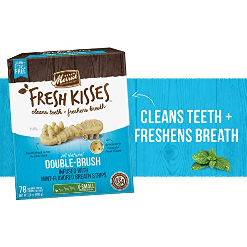 Merrick Fresh Kisses Oral Care Dental Dog Treats For Dogs Extra Small Dogs 5-15 Lbs #TOP2
