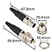 onelinkmore 4 Pin Mini XLR TA4F Male Female Panel Mount Socket Connector Mic Audio Socket XLR Connector Mini Jack,4 Pin for Pro Microphones Aviation Set of 2