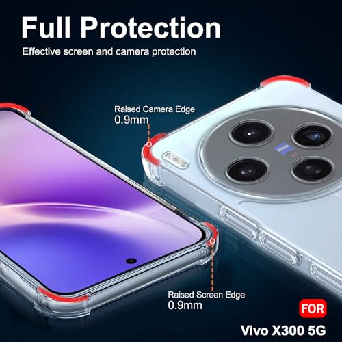 Image of TheGiftKart Crystal Clear Back Cover Case for Vivo X300 5G | Shockproof Soft TPU Case | Cushioned Edges for Ultimate Protection Back Cover Case for Vivo X300 5G (TPU, Transparent)