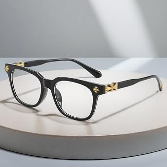 Vintage Square Solid Anti-blue Light Glasses Men Women Stylish Computer Eyewear Trendy UV Blocking Eyeglasses All Face Shapes