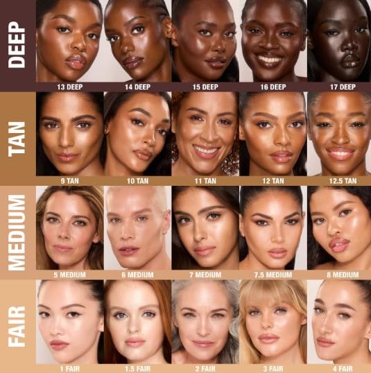 Charlotte Tilbury Original Unreal Skin Sheer Glow Tint Feuchtigkeitsspendende Foundation Stick | 9 Gramm | by Bella (7,5 Medium, 9 g (1 Pack)