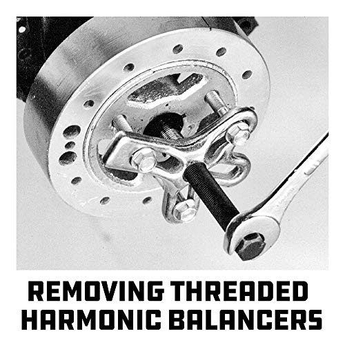 Powerbuilt Harmonic Balancer Puller & Installer, Specialty Tools Car Engine & Vehicle Drive Train, Crankshaft, Pulleys, and Gears 40 Piece - 647758