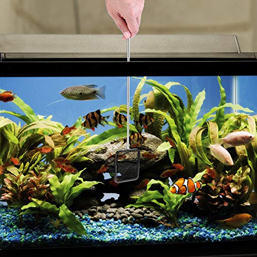 Image of Lpraer Aquarium Fish Net with Extendable Stainless Steel Long Handle Fine Mesh Net for Fish Tank