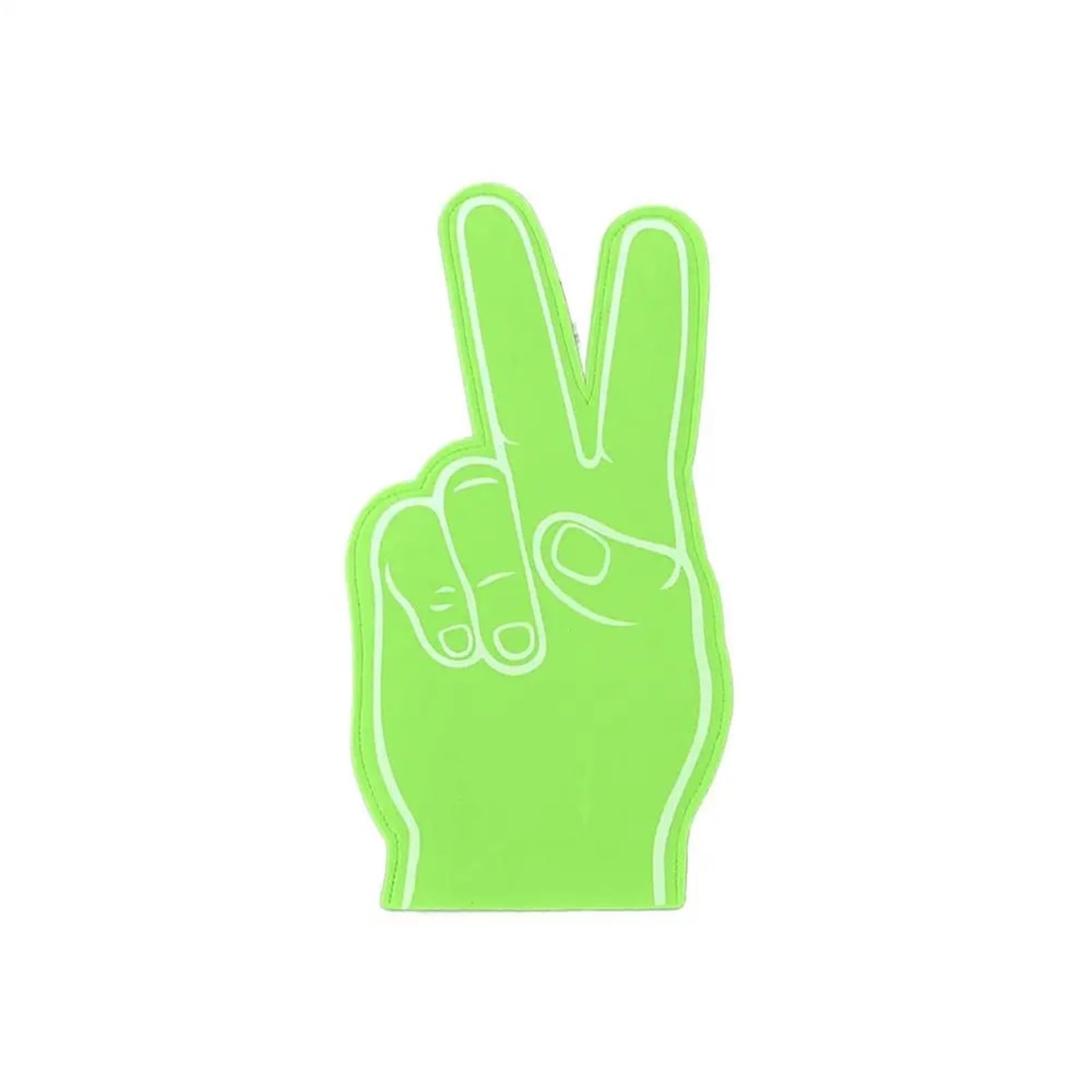2pcs Cheerleading Hand Gesture Foams Finger For Sporting Events Party Noisemaker Supply For All Occasions for Parties Celebration(Green)