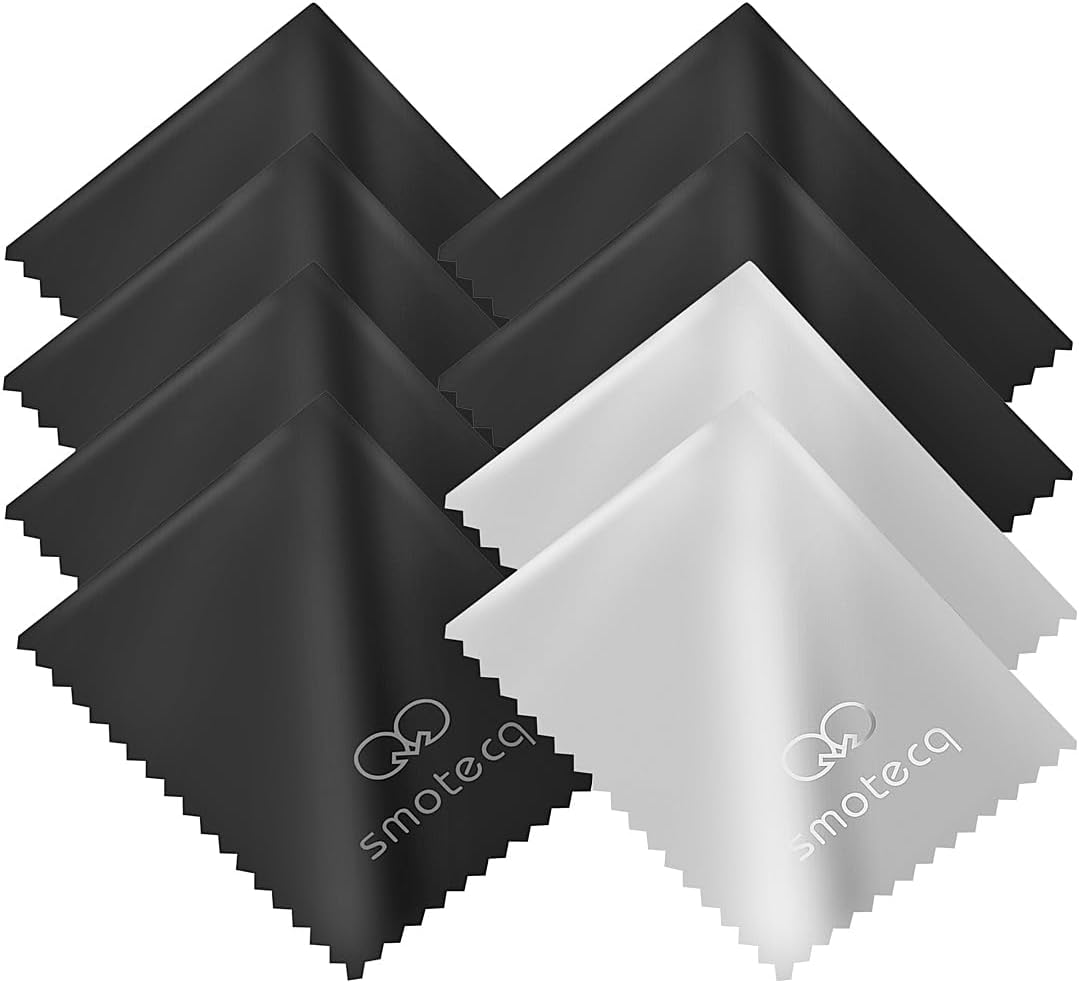 SmoTecQ Glasses Cleaning Cloth, Premium Microfiber Lens and