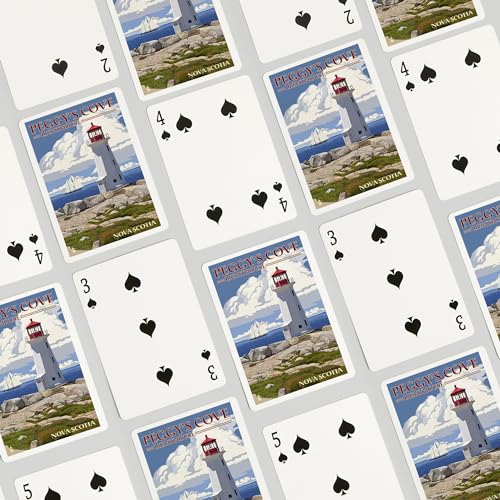 52 Cartas de Poker, Nova Scotia Peggy's Cove Lighthouse miniatura 4