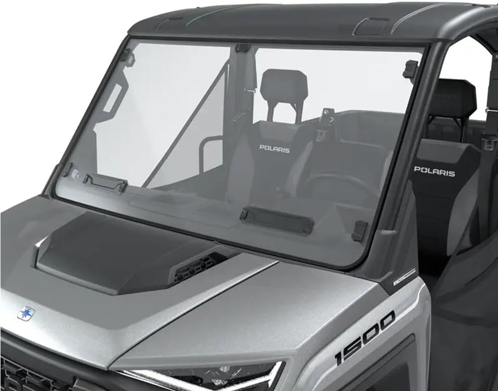 Polaris 2889089 Lock & Ride Hard Coat Poly Full Windshield - Vented Frameless