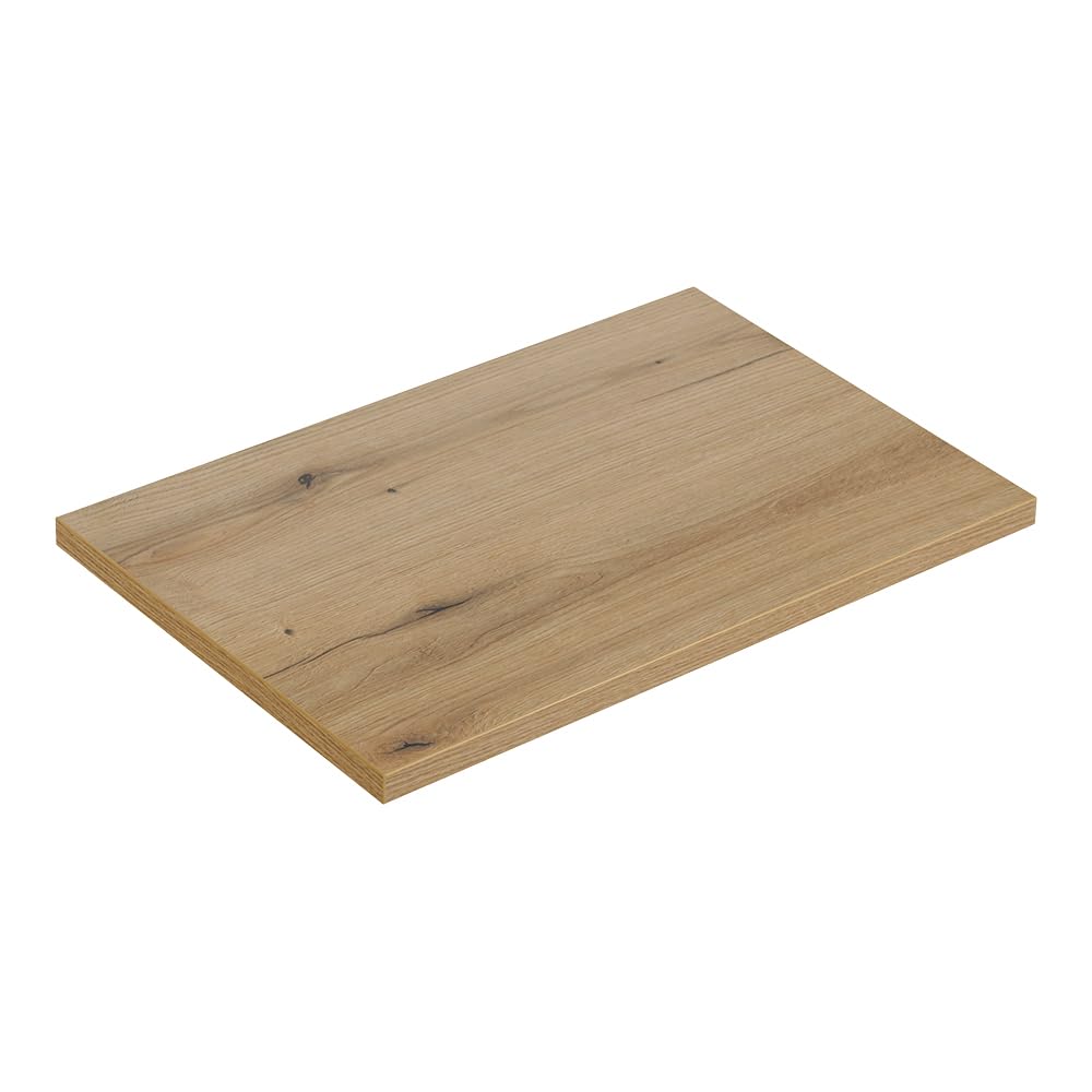 Lomadox Badmöbel Set 6-teilig mit 80cm Waschtisch, grün und Eiche, gerillte Front, hängende Montage, geringe Tiefe 40cm