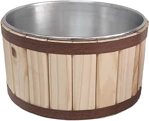 Balde De Gelo para Cerveja De Aluminio e Madeira de Pinus para 12 LongNeck