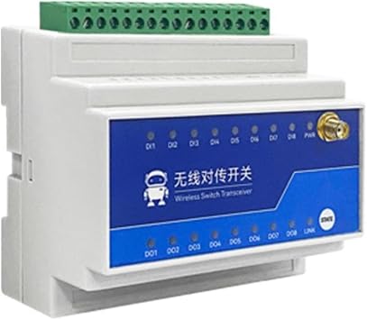 2 pcs 433MHz Wireless Remote Transmission Switch 1/2/4/8-Way 5-10KM E860-DTU Series Industrial Grade DC 8-28V 5KM 8 Ways