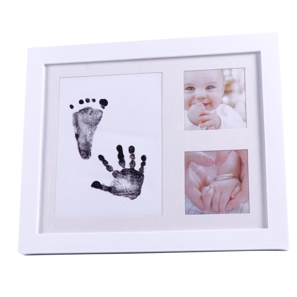 Yardwe Handprint Photo Frame Footprint Picture Frame Desktop Decor Fine Texture for Home Office