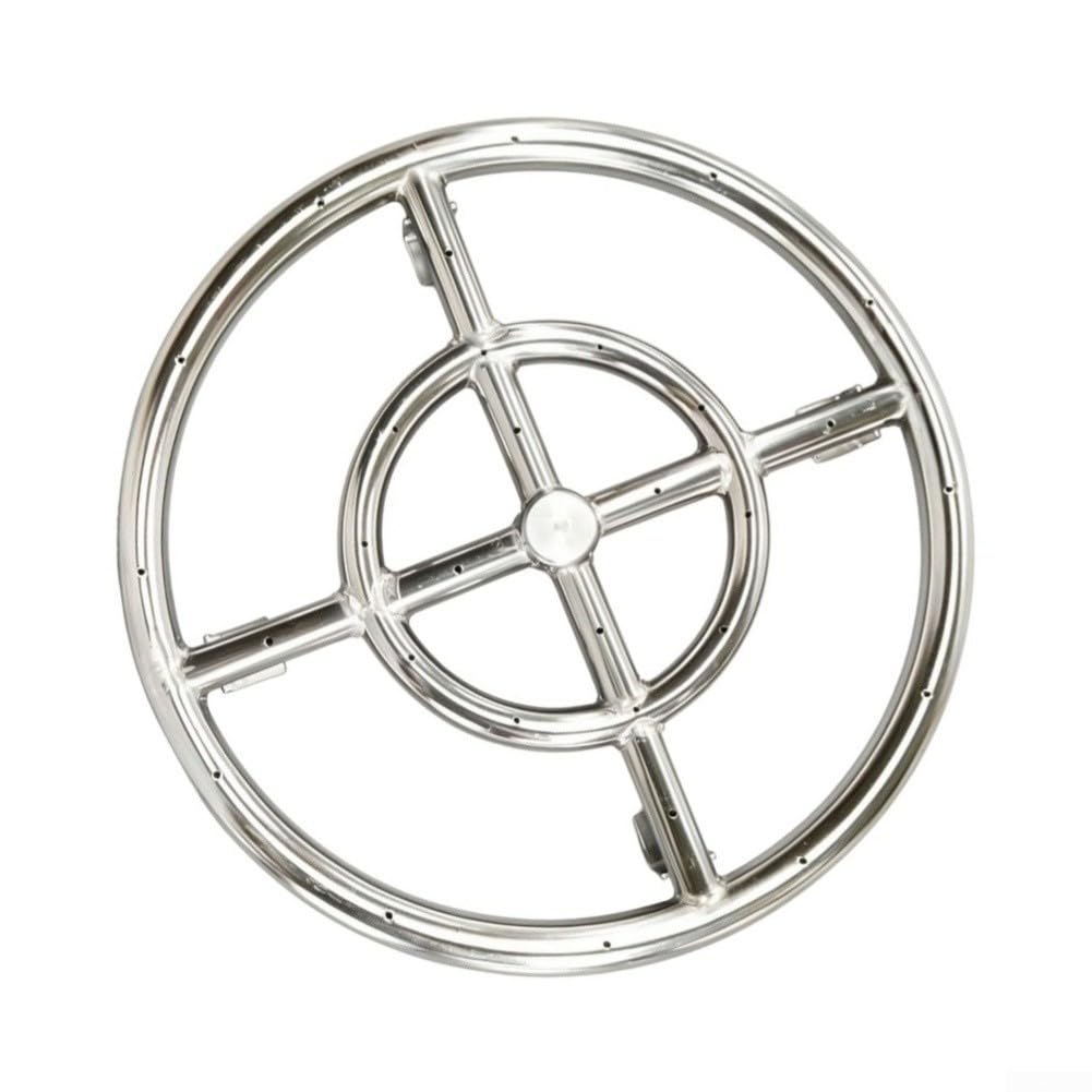 Edelstahl Gasfeuerring 30.5 cm Edelstahl Gasfeuer