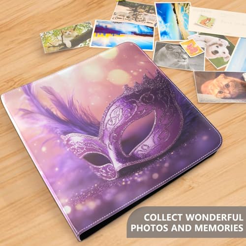 Álbum de Fotos Scrapbook DIY con Autoadhesivo, Cubierta de Cuero PU, 40 Páginas, Tamaño 11.8 x 11.2 pulgadas miniatura 5