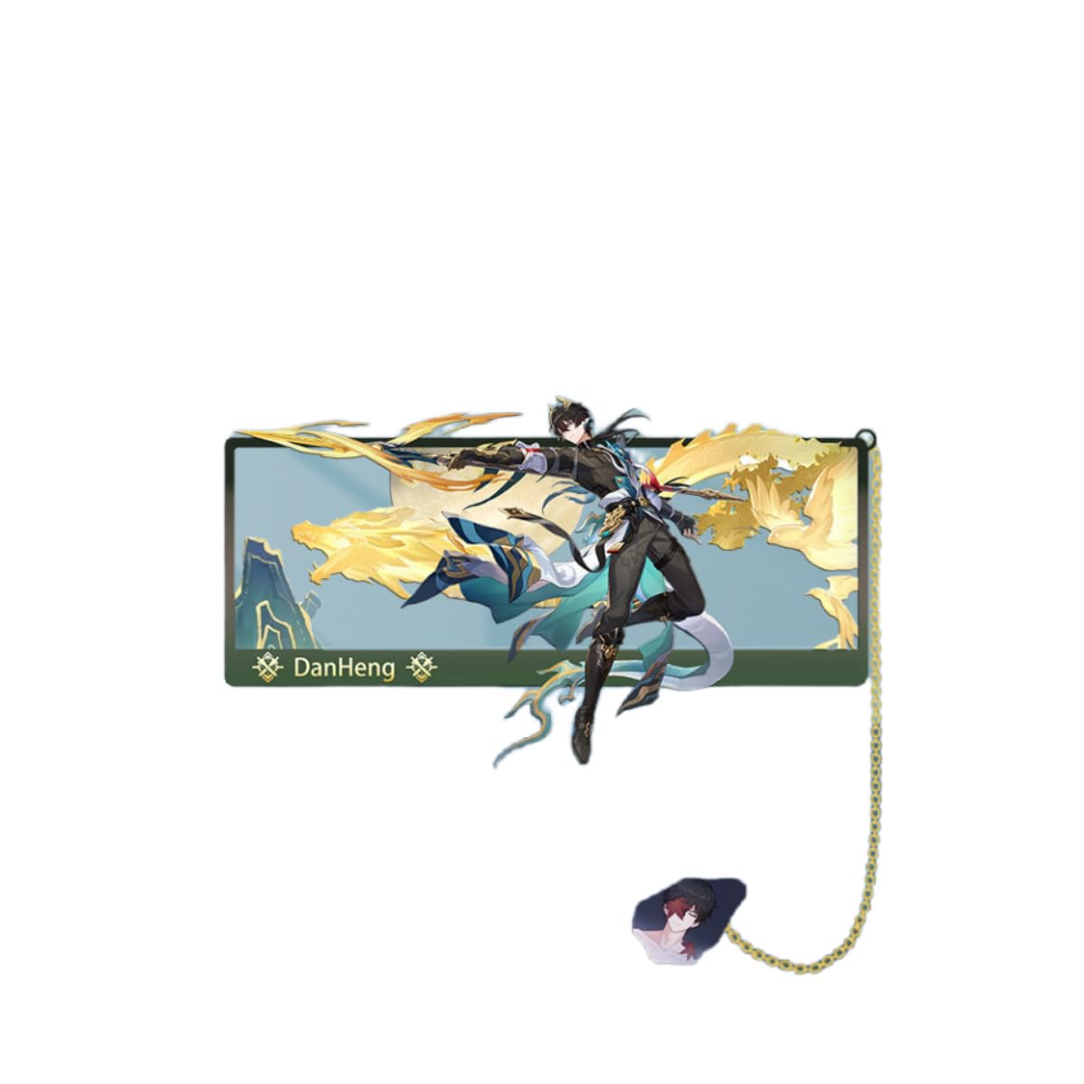 1PC Honkai: Star Rail Figure Metal Bookmark Game Bookmark with Chain Stationery Gift (Danheng) โ image 1