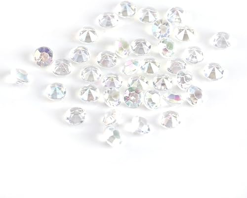 Miniatura 2 de 1000 unidadesbolsa de cuentas acrílicas transparentes de 0.177 in, relleno de cristal para centro de mesa, dispersión de ducha, confeti, decoración