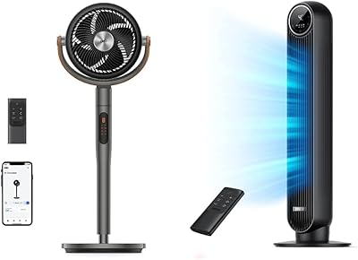 Dreo Pedestal Fan with Remote and Tower Fan for Bedroom (DR-HTF007)
