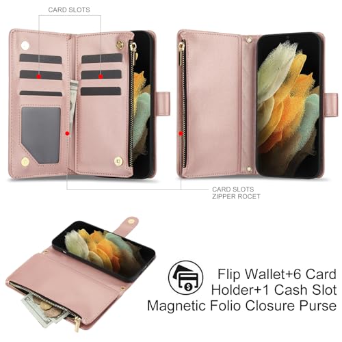 Étui portefeuille Samsung S21 Ultra avec fermeture éclair pour libérer vos poches en voyage - 3